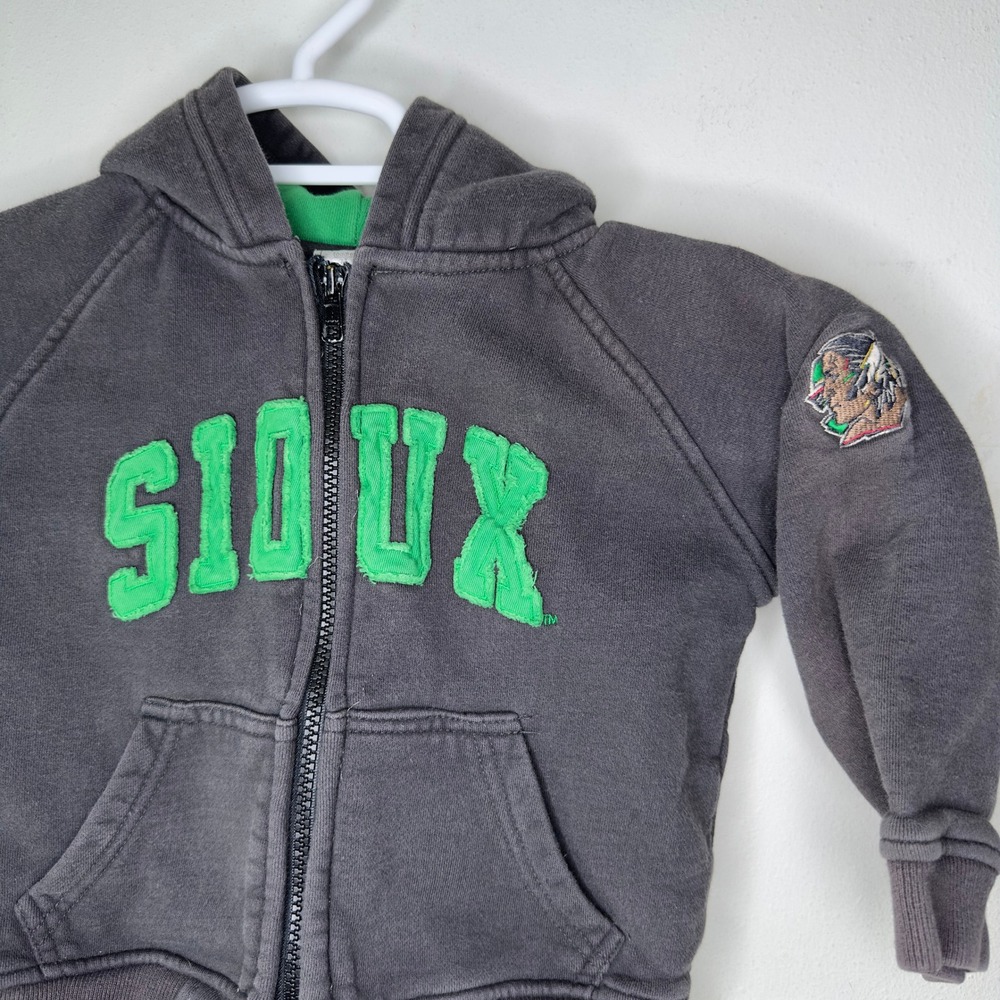 Colosseum UND Sioux University of North Dakota Kids‎ Toddler 3T Hoodie Full Zip - Picture 4 of 7